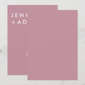 Minimalistische Trouwuitnodiging Kaart (Voorkant / Achterkant)