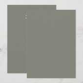 Minimalistische Trouwuitnodiging Kaart (Voorkant / Achterkant)