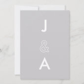 Minimalistische Trouwuitnodiging Kaart (Voorkant)