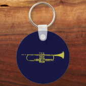 Minimalistische Trumpet-Sleutelhanger Sleutelhanger (Voorkant)