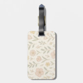 Minimalistische Tuin Bloemen Kleurrijk Bagagelabel (Achterkant verticaal)