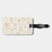 Minimalistische Tuin Bloemen Kleurrijk Bagagelabel (Achterkant horizontaal)