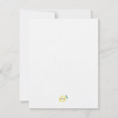 Minimalistische tuin bruids douche uitnodiging (Achterkant)