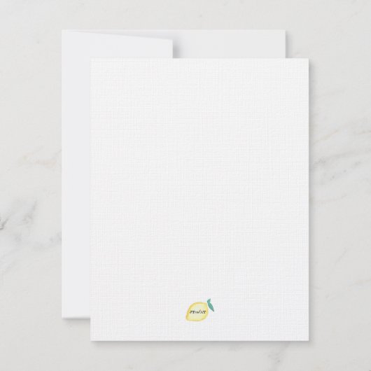 Minimalistische tuin bruids douche uitnodiging (Achterkant)