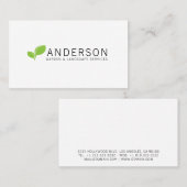 Minimalistische tuinlandschapsservice visitekaartje (Voorkant / Achterkant)