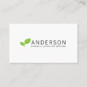 Minimalistische tuinlandschapsservice visitekaartje (Voorkant)
