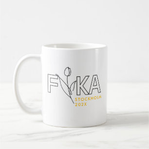 Minimalistische Tulp Fika Koffiemok