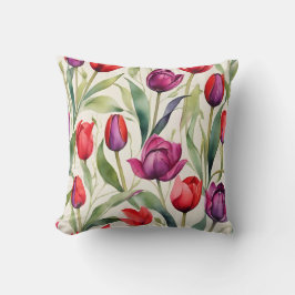 Minimalistische tulpen kussen