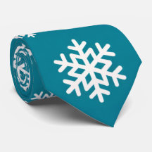 Minimalistische Turquoise en Witte Sneeuwvlokken K