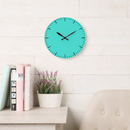 Minimalistische Turquoise Klok Perfect voor elke W