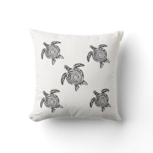 Minimalistische Turtle Worp Kussen – 16x16 Modern 
