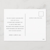 Minimalistische Twee Foto Vakantie Post Kaart (Achterkant)