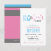 minimalistische tweelingBLAUWE BLAUWE DROOG VOOR b Kaart (Voorkant / Achterkant)