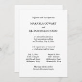 Minimalistische tweetalige Spaans-Engels twee rece Kaart (Voorkant / Achterkant)