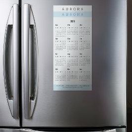 Minimalistische tweetonige blauwe magnetische kale