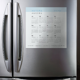 Minimalistische tweetonige blauwe magnetische kale