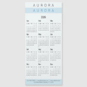 Minimalistische tweetonige blauwe magnetische kale (Voorkant)