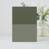 Minimalistische tweetonige mos groene Kaart -  (Staand voorkant)