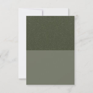 Minimalistische tweetonige mos groene Kaart - 