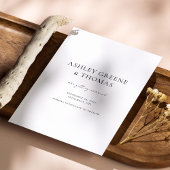 Minimalistische tweezijdige foto Opslaan van de da Save The Date