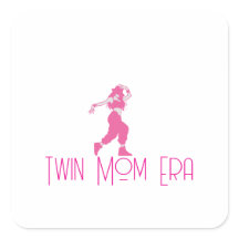 Minimalistische Twin Mom Stickers