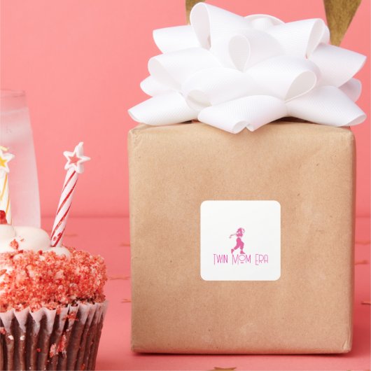 Minimalistische Twin Mom Stickers (Feest)