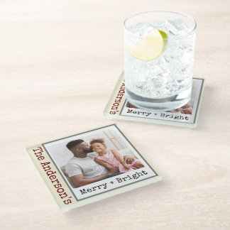 Minimalistische typemachine - 1 foto - vrolijk en glazen onderzetter