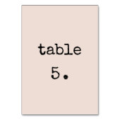  minimalistische typemachine bruiloft kaart (Achterkant)