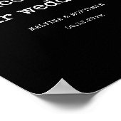 minimalistische typemachine bruiloft poster (Hoek)