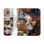 Minimalistische typemachine Kerstmis foto vrolijk Magneet (Horizontaal)