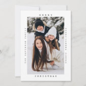 Minimalistische typemachine - Vrolijke Kerstmis ee Feestdagenkaart (Voorkant)