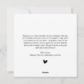 Minimalistische Typewriter Vrolijke Kerstfoto Feestdagenkaart (Achterkant)