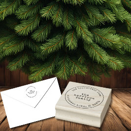 Minimalistische Typewriter Wood Art Stamp Rubberstempel