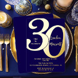 Minimalistische typografie 30 30ste verjaardagsfee folie uitnodiging<br><div class="desc">Eenvoudig,  minimalistisch en zo strak en elegant,  deze "30" typografie 30th Birthday Invitation is zeker om de meest veeleisende ontvangers te behagen. Voor het feest van het jaar is er geen betere manier om te zeggen: "Laten we vieren!"</div>
