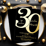 Minimalistische typografie 30 30ste verjaardagsfee folie uitnodiging<br><div class="desc">Eenvoudig,  minimalistisch en zo strak en elegant,  deze "30" typografie 30th Birthday Invitation is zeker om de meest veeleisende ontvangers te behagen. Voor het feest van het jaar is er geen betere manier om te zeggen: "Laten we vieren!"</div>