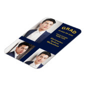 Minimalistische Typografie 3 Foto Afstuderen Magneet (Linkerzijde)