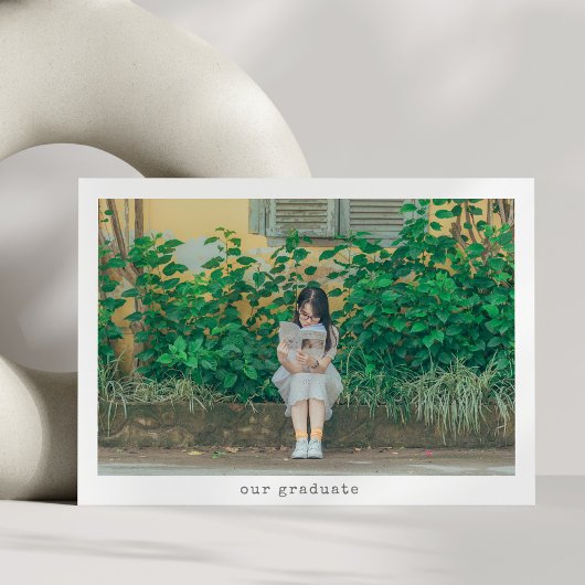 Minimalistische typografie Afstuderen 2 Foto Afstu Aankondiging