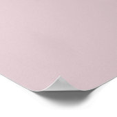 Minimalistische typografie bord Dusty Rose Poster (Hoek)