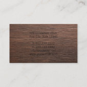 Minimalistische typografie Elegant Professional Visitekaartje (Achterkant)