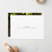 Minimalistische Typografie Foto gemaakt van het Ho Notitiekaartje (Voorkant / Achterkant in situ)