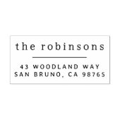 Minimalistische typografie Gepersonaliseerde naam  Zelfinktende Stempel (Design)