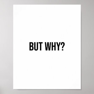 Minimalistische Typografie-Gezegden - maar waarom? Poster