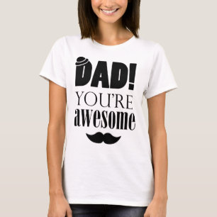 Minimalistische typografie grafisch voor Vaderdag! T-shirt
