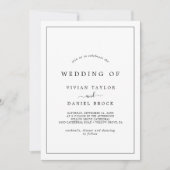 Minimalistische typografie Het huwelijk van Kaart (Voorkant)