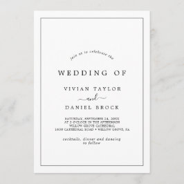 Minimalistische typografie Het huwelijk van Kaart