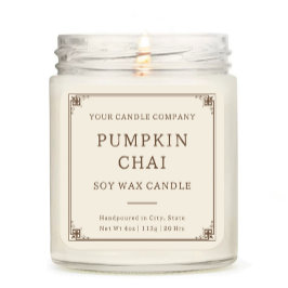  Minimalistische Typografie Kaars Cosmetisch Vierkante Sticker