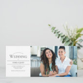 Minimalistische Typografie LGBTQ-fotoweddenschap Kaart (Staand voorkant)