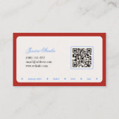 Minimalistische typografie make-up stylist Visitek Visitekaartje (Achterkant)