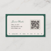 Minimalistische typografie make-up stylist Visitek Visitekaartje (Achterkant)