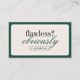 Minimalistische typografie make-up stylist Visitek Visitekaartje